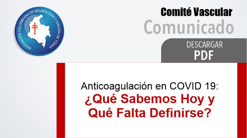 Anticoagulación en COVID 19¿Qué Sabemos Hoy y Qué Falta Definirse?