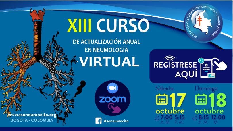 🔴#INSCRIPCIÓN – CURSO XIII DE ACTUALIZACIÓN ANUAL EN NEUMOLOGÍA