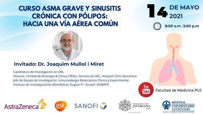 🔴#CURSO: ASMA GRAVE Y SINISITIS CRÓNICA CON PÓLIPOS