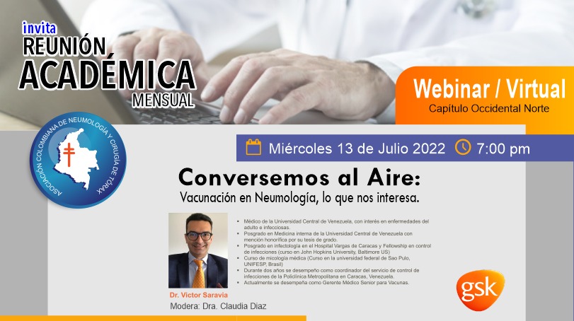 #Webinar #Neumología Reunión Académica Mensual del Capítulo Occidental Norte