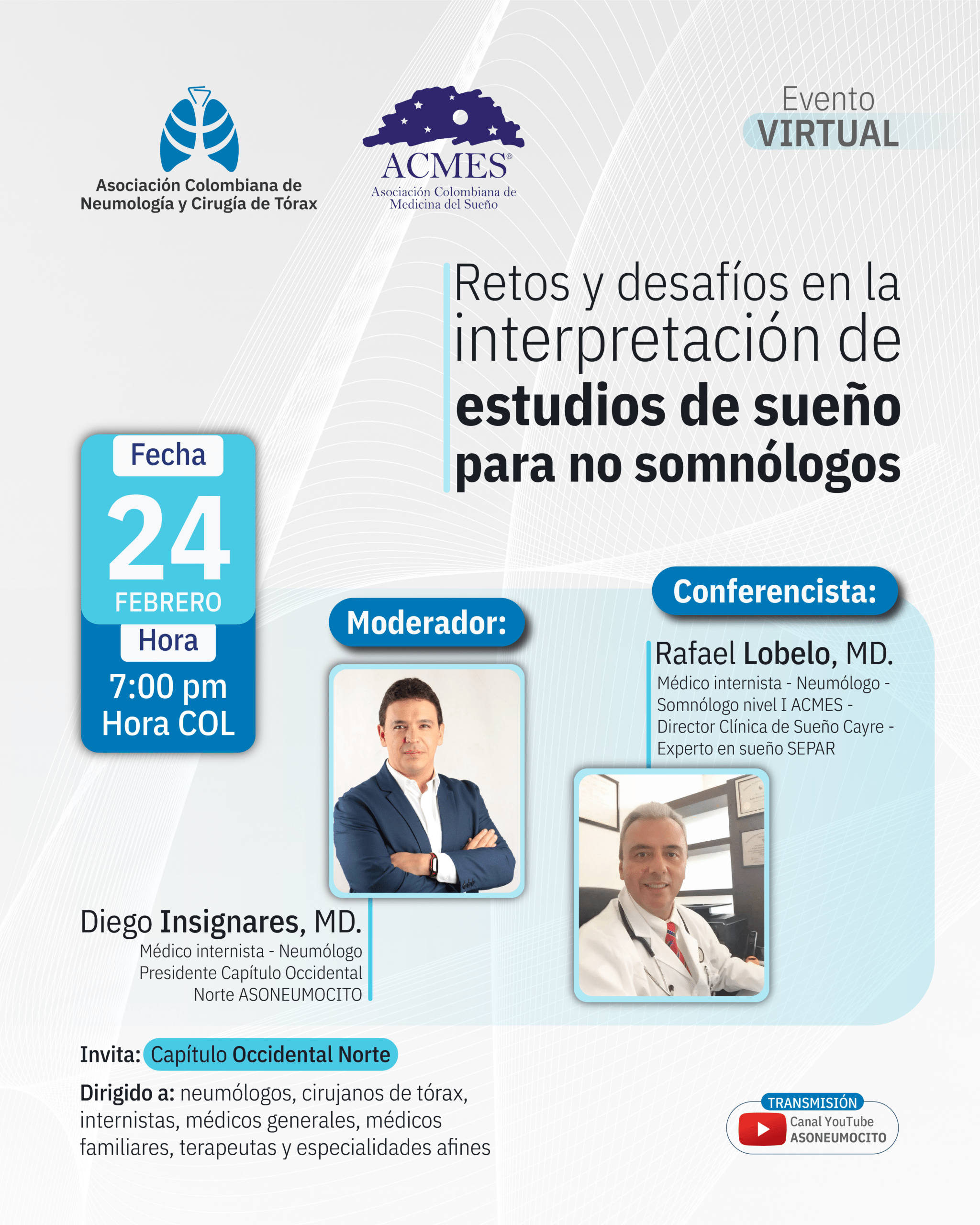 Evento Capítulo Occidental Norte ASONEUMOCITO y ACMES